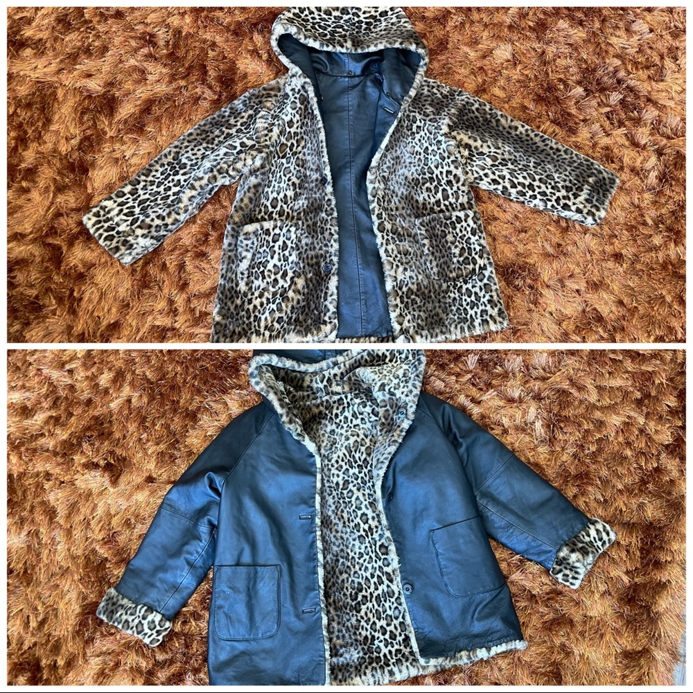 Wilsons leather cheetah/leopard jacket